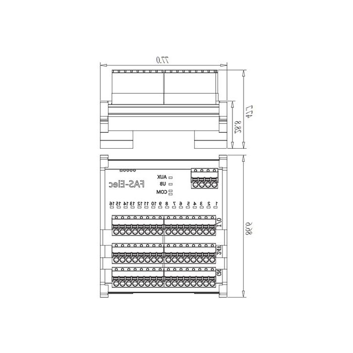 IP20, IO-Link Hub, PNP, 16DI/DO configurable, terminal module, 00BH11S